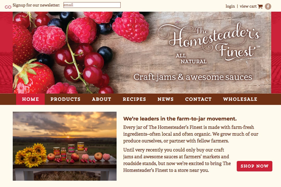 homesteader-food-website-design-featured