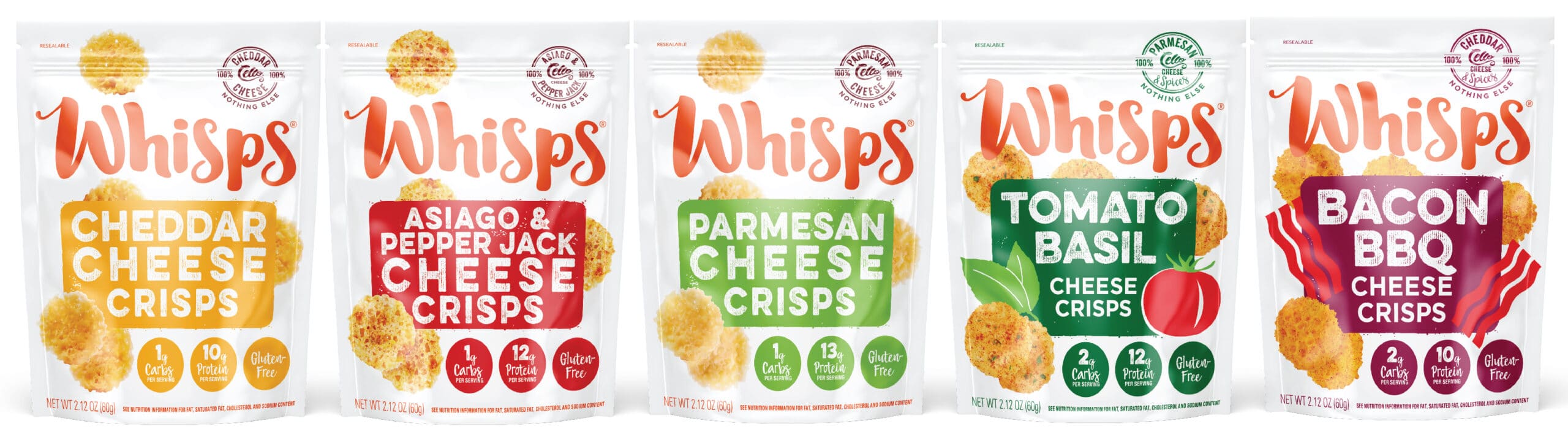 Whisps Cheese Crisps Snack Pouch Packaging Design Scaled 