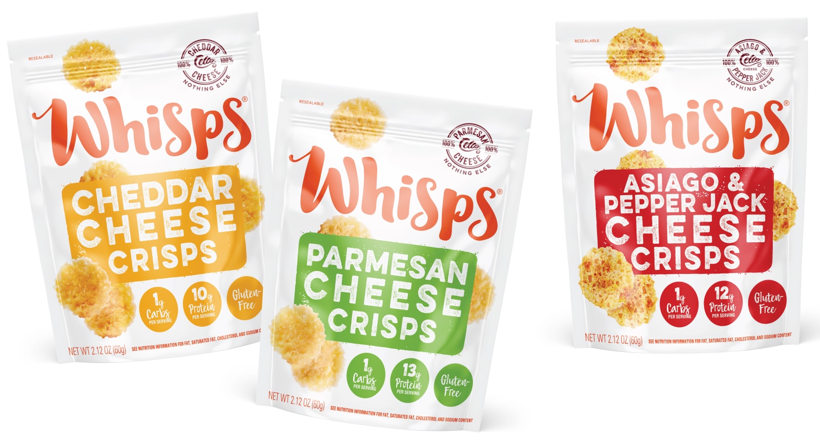 Whisps packaging design pouches